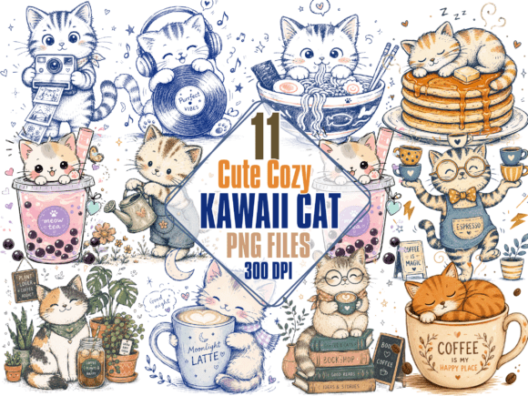 Cute Cozy Kawaii Cat PNG Bundle: A Practical Guide for Creators