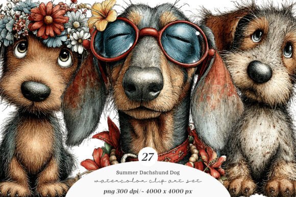 Elevating Digital Design with Summer Dachshund Dog Png Clipart: A Strategic Asset for Modern Creators