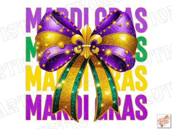 Mardi Gras Coquette PNG: Elegant Design Ideas