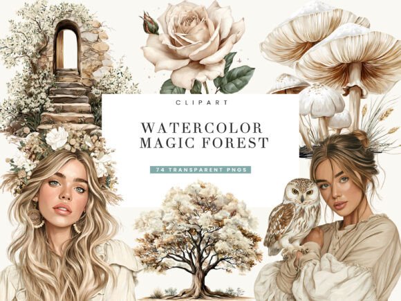 Strategic Branding and Design with Watercolor Magical Forest Clipart