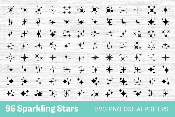 Unlocking Creative Potential: A Guide to Using the 96 Sparkling Stars SVG Bundle for Modern Design