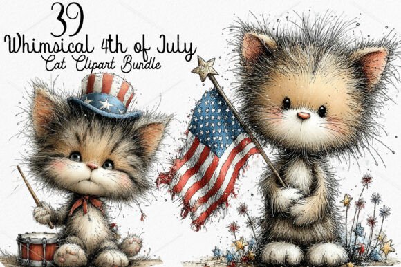Whimsical 4th of July Cat Clipart Bundle: A Review for Creators