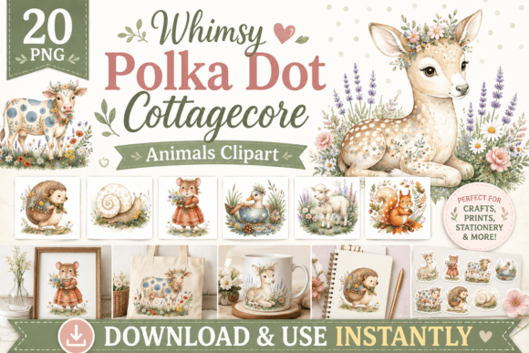 Whimsy Polka Dot Cottagecore Animals: A Practical Guide for Designers and Crafters